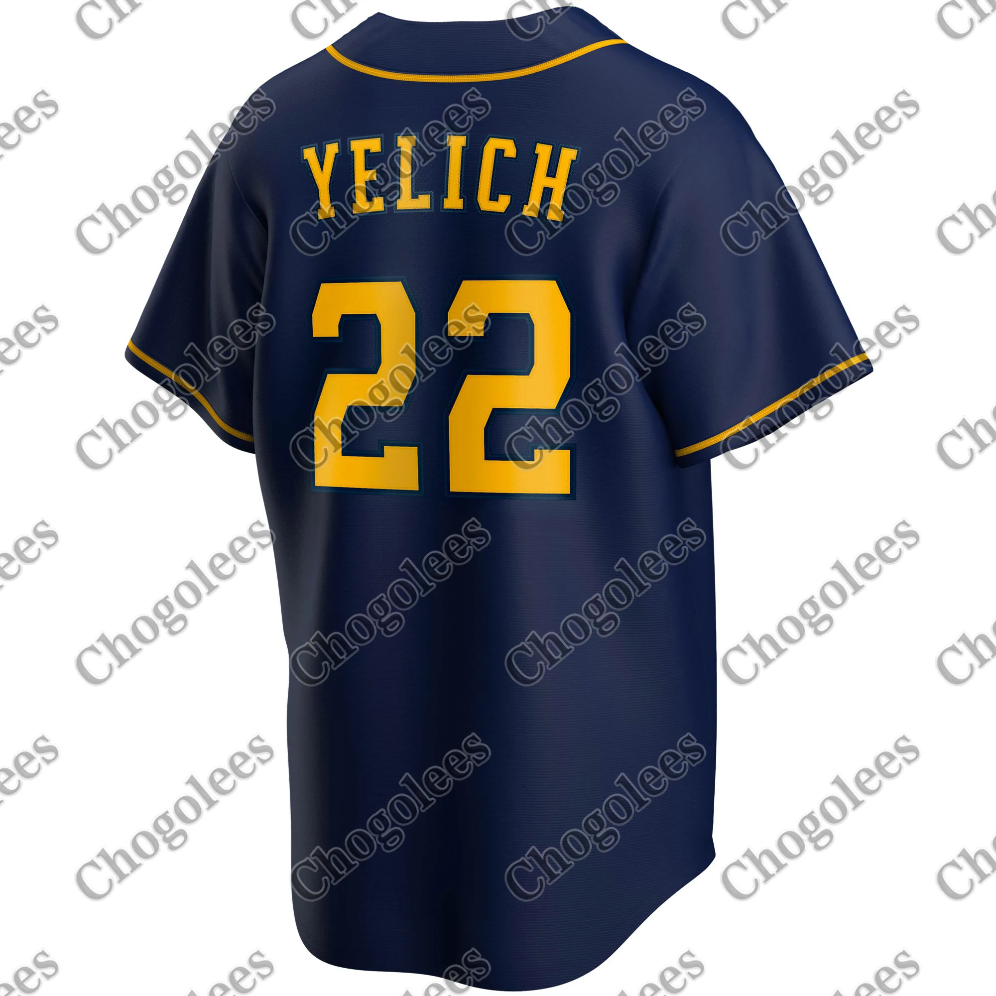 

Baseball Jersey Christian Yelich Milwaukee Alternate 2020 Player Jersey - Navy