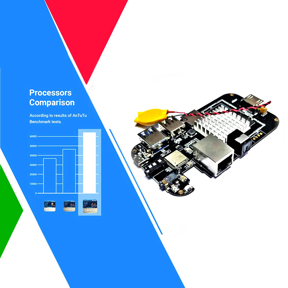 

Smart TV Box X3 Plus Android 9.0 S905X3 Quad Core ARM Cortex-A55 CPU 2.4G / 5G Wifi 1000M BT 4.2 4K HD Set Top Box