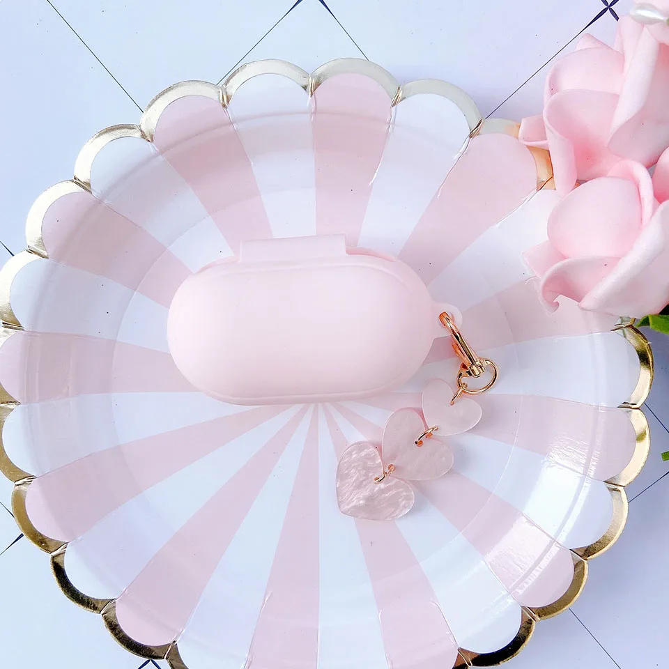 

Cute Soft Case for Samsung Galaxy Buds / Buds+ Plus Cover Bluetooth Earphone Protect Case Accessories Key Ring Decor Sleeve Gift