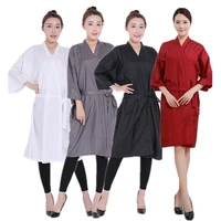 summer barber shop professional client robe cape beauty spa gown hair salon customer perm hair dyeing hairdressing kimono apron