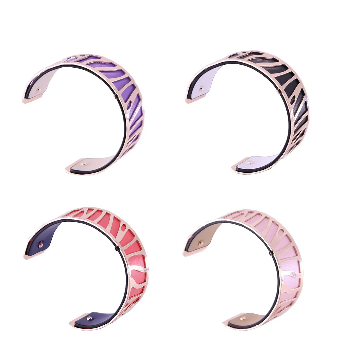 25 мм Reverible браслет Реверсивный ПУ кожа манжета попугай Manchette сменный Браслет Femme