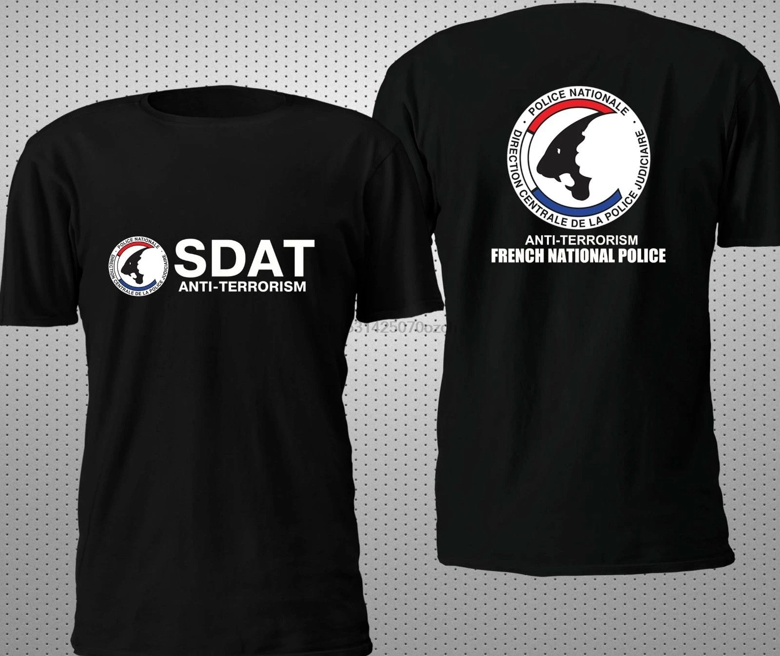 Новинка 2020 модная мужская футболка новая военная для Френч-полиции SDAT с защитой