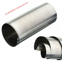 1pcs stainless steel sheet silver 304 stainless steel fine plate sheet foil 0 1mm100mm1000mm for precision machinery