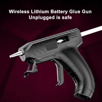 3 6v portable electric hot melt glue gun with glue stick usb rechargeable household wireless diy hot glue gun spray repair tools