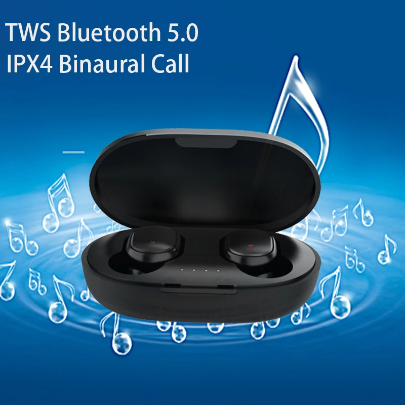 

TWS-стереонаушники A6S с поддержкой Bluetooth 5,0 и зарядным футляром