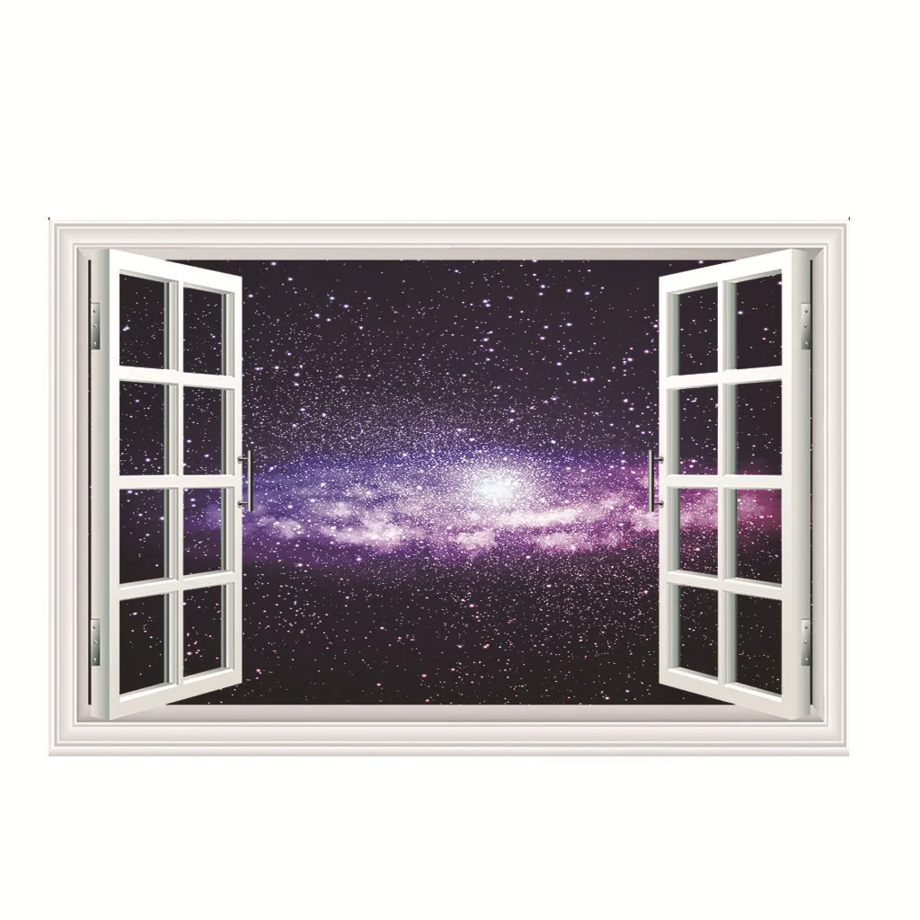 

Mystery Star Series Home Decoration Pvc Waterproof 3d Self-sticking Wall Paste Size Custom Mural Sticker with Its Own Back Glue