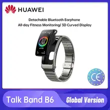 Оригинальный телефон Huawei TalkBand B6 наушники Bluetooth Смарт-браслет спортивные браслеты сенсорный экран