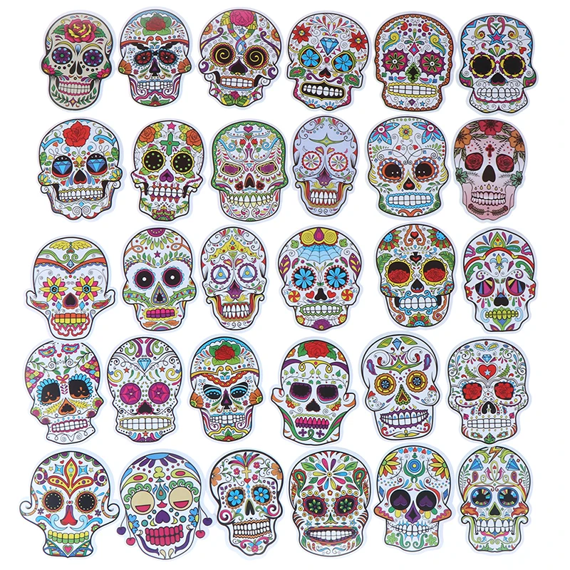 55 шт./пакет наклейки фэнтези Череп Spitfire мультфильм ужасы для скейтборда чемодана