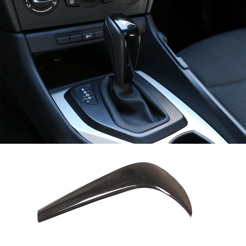

For BMW X1(11-13)/1 series(08-11)/3 series(06-12) Carbon Fiber Style ABS Car Gear Shift Head Cover Trim