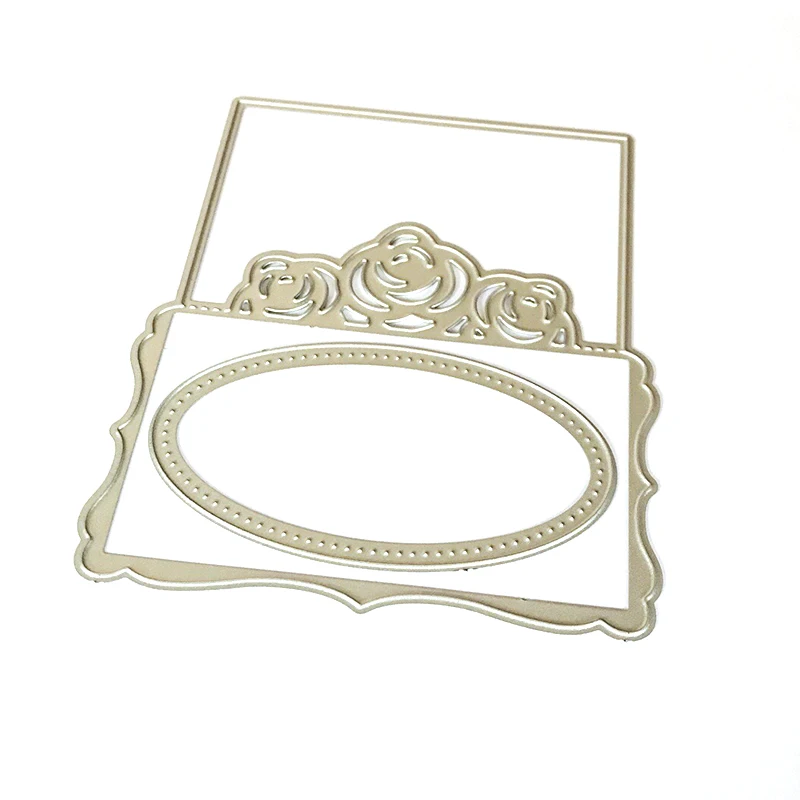 Скрапбукинг умирает цветы ворота металлический Трафаретный вырубной Штамп