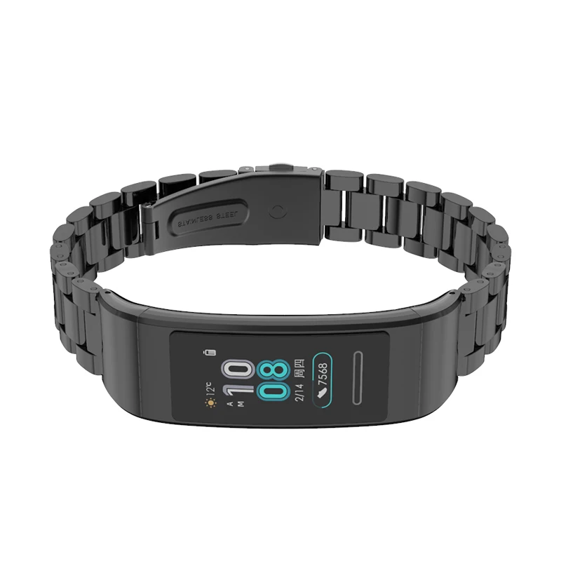 Ремешок для Huawei Band 4 Pro металлический браслет 3 браслеты Кожаный ремешок Pulsera Correa |
