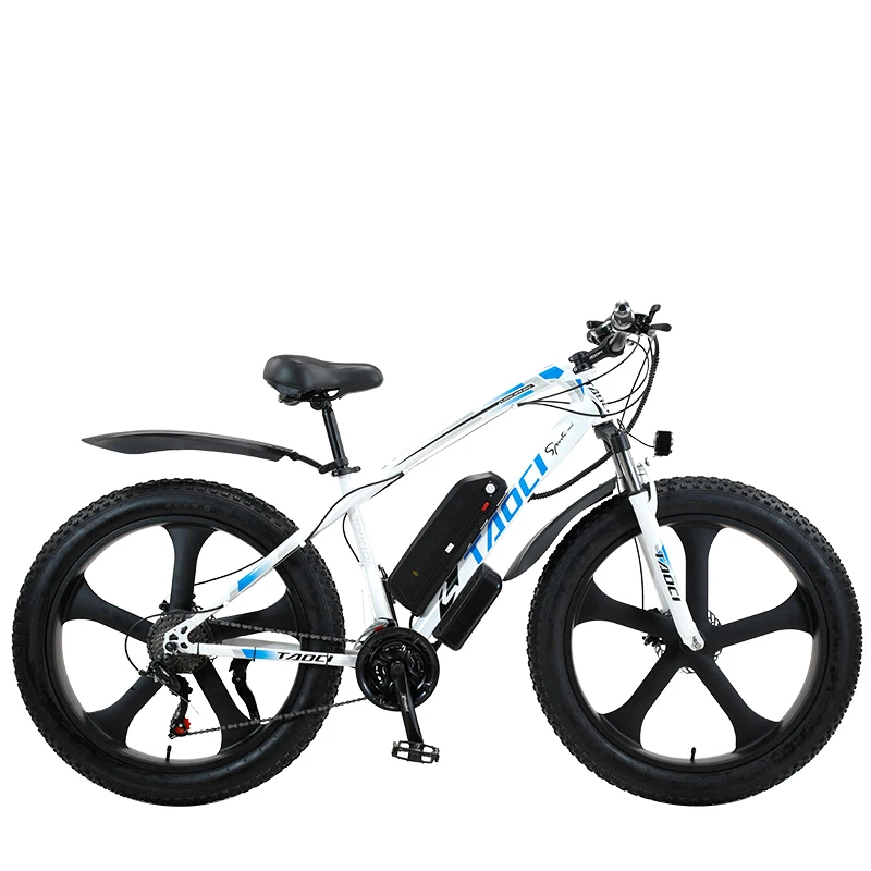 

TAOCI Adult Lithium Battery Electric Bike 26 Inch 1000W 48V 13AH 21 Speed E-Bike Mobility Mountain Fat Bicycle Beach Snowmobile