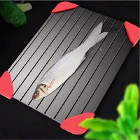 1 piece of fast defrosting frozen meat fish and seafood aluminum plate fast defrosting tray kitchen gadget