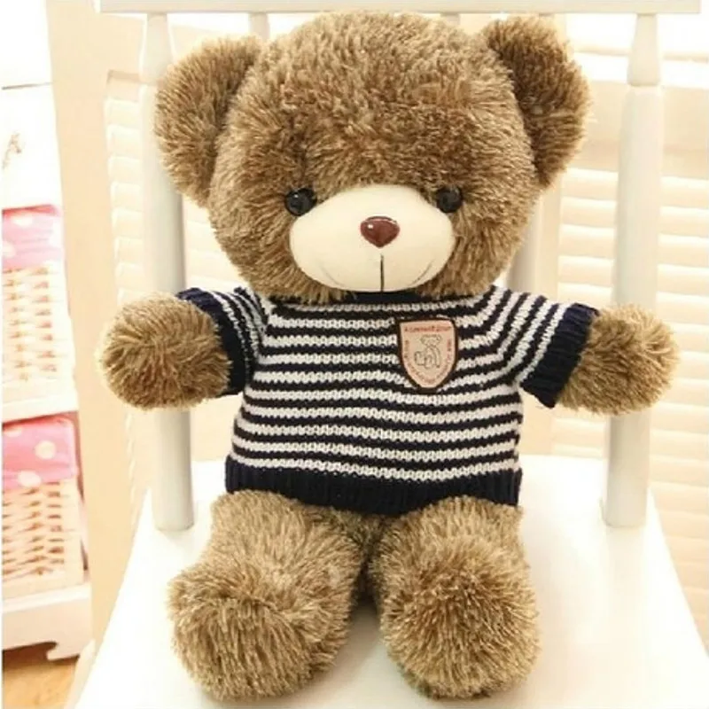 

2021 Cute popular Comfortable and soft Teddy Bear Plush Doll Stuffed Animal Toy Decoration 40cm High For Kids Girls toy Gift