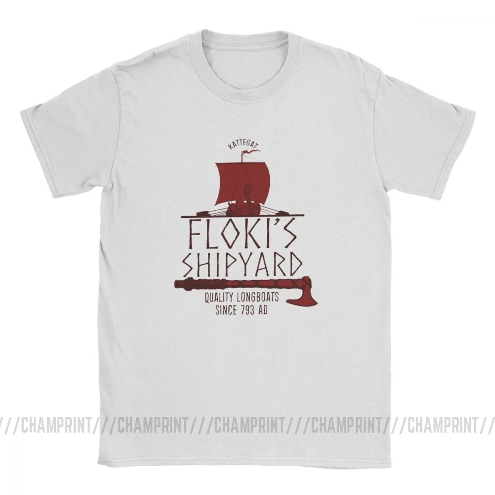 Floki's Shipyard футболка для мужчин Vikings Ships Ragnar одежда с коротким рукавом Забавные