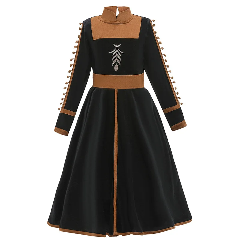 Платье Анны и Эльзы для маленьких девочек Небесно-голубое платье принцессы