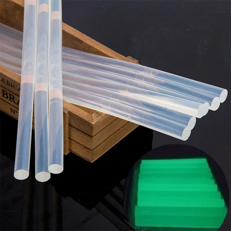 

Luminous Colourful 7mm*100mm Hot Melt Glue Sticks For Glue Gun Craft Phone Case Album Repair Accessories Adhesive 7mm Stick