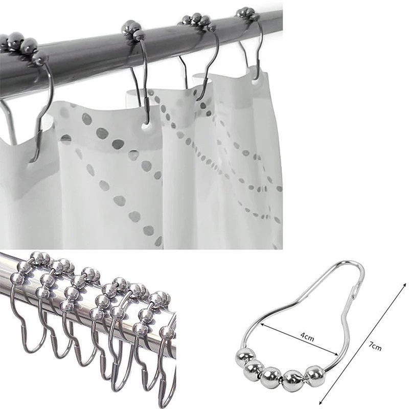 Горячие 10 шт полированные атласные крючки роликовые шариковые кольца для