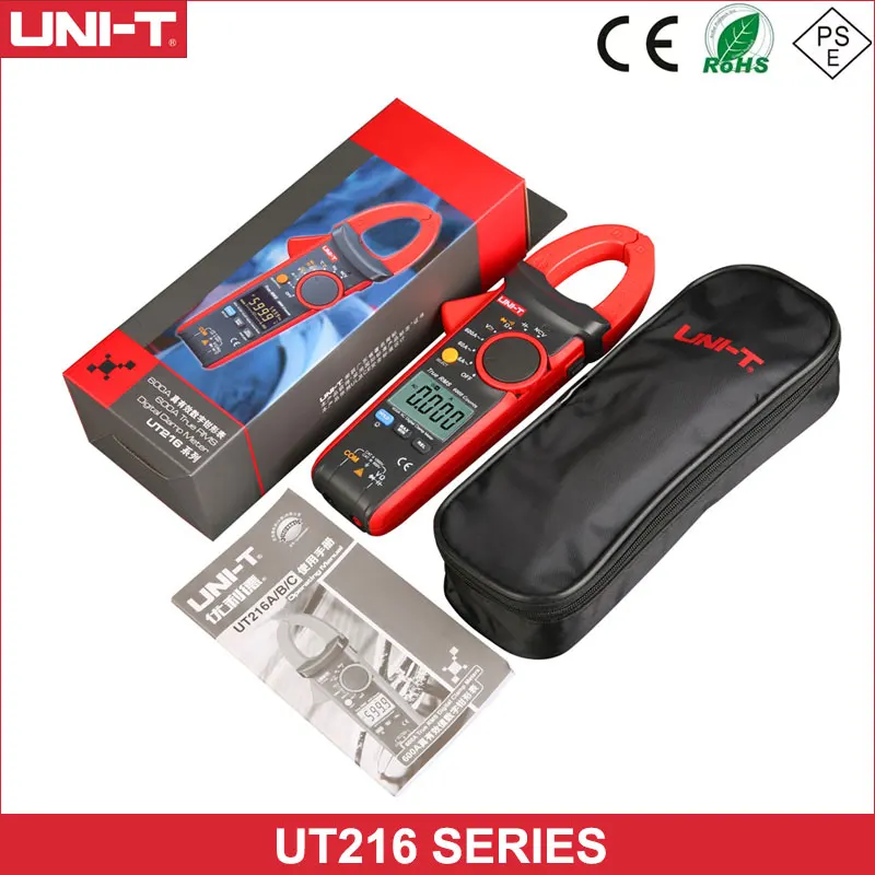Цифровой зажим-измеритель параметров UT216B UT216C UT216A UT216D True RMS напряжение