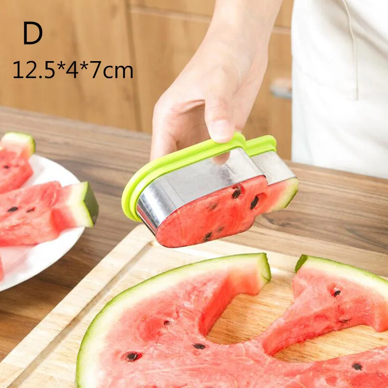 1Pcs Многофункциональный Нож для арбуза в форме ветряной мельницы пластиковый слайсер для резки арбуза из нержавеющей стали инструменты для моделирования арбуза Декор фруктов - Цвет: 1Pcs