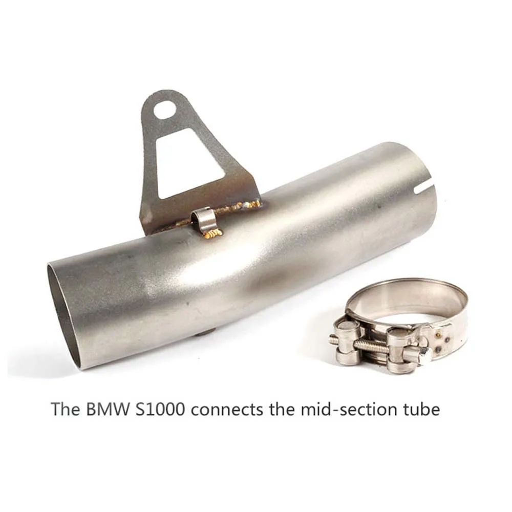 TKOSM средняя выхлопная труба мотоцикла Нержавеющая сталь глушитель выхлопной