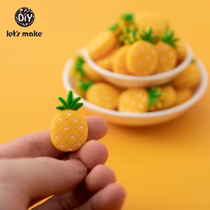 5 шт.10 шт., силиконовые бусины-прорезыватели для зубов