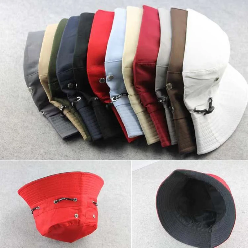 Горячая Распродажа мужские и женские уличные солнечные шапки складные дорожные