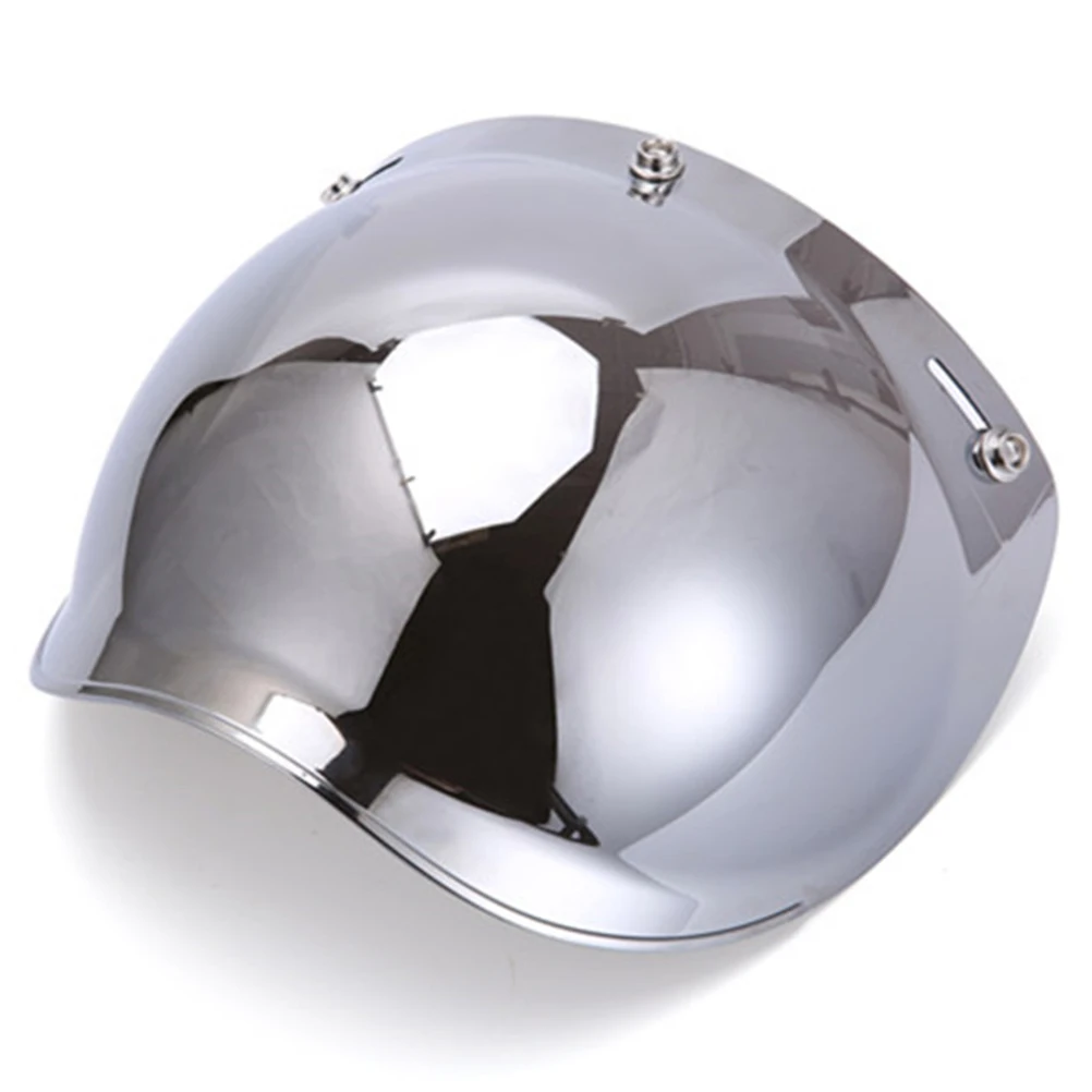 Motorcycle Helmet Lens Retro Bubble Lenses Three Button Type PC Visor Mirror Cycling Windproof A35 | Автомобили и мотоциклы