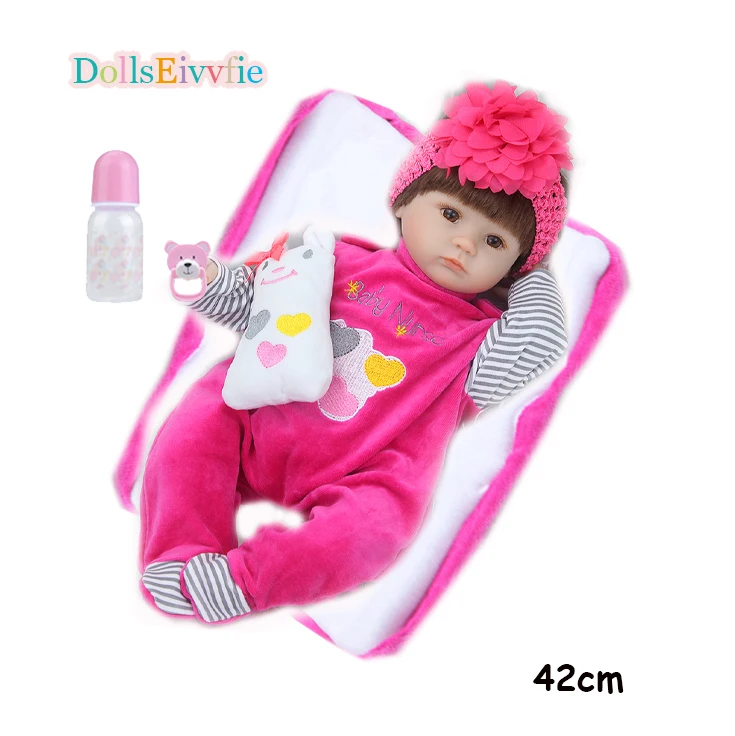 Bebe силиконовая Реалистичная кукла Rebornbebe 42 см Детская подарок для девочек
