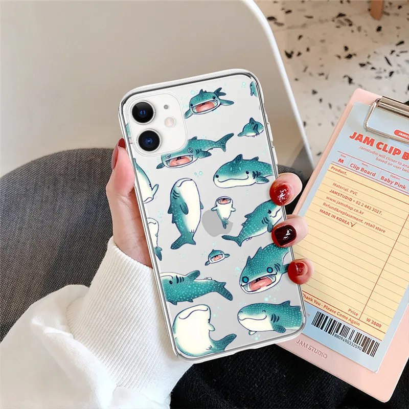 Мягкий прозрачный силиконовый чехол для телефона iPhone 11 12 Pro Max Mini X XR XS 7 8 Plus SE 2020