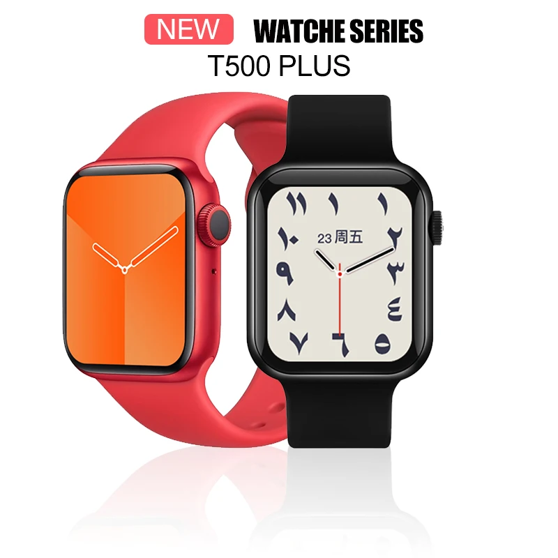 

Новинка 2021, Смарт-часы IWO серии 7 T500 PLUS с пульсометром, Смарт-часы для мужчин и женщин, браслет с фитнес-трекером для Android и IOS