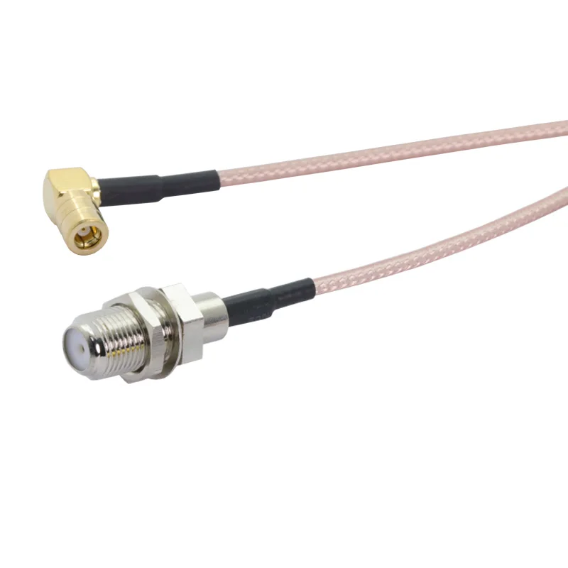2 шт. F гнездовой разъем для SMB правый угол кабель RG316 Pigtail Jack RF коаксиальный
