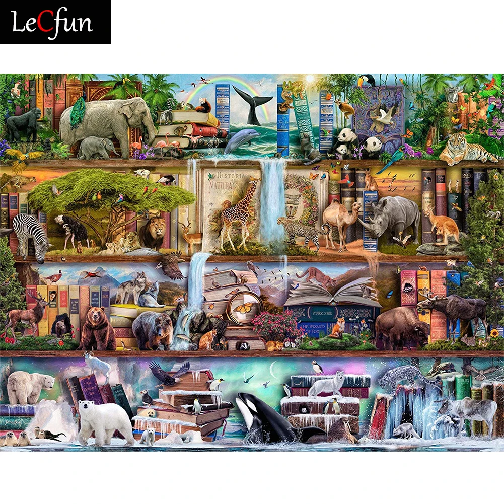 

Набор для алмазной вышивки по номерам, с животными