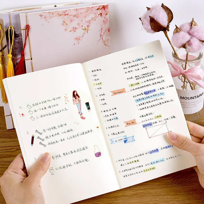 

2022 B5 116 Pages Ancient Notepad Hand Ledger Creative Blank Hand-painted Art Gift Chinese Style Small Fresh Notebook