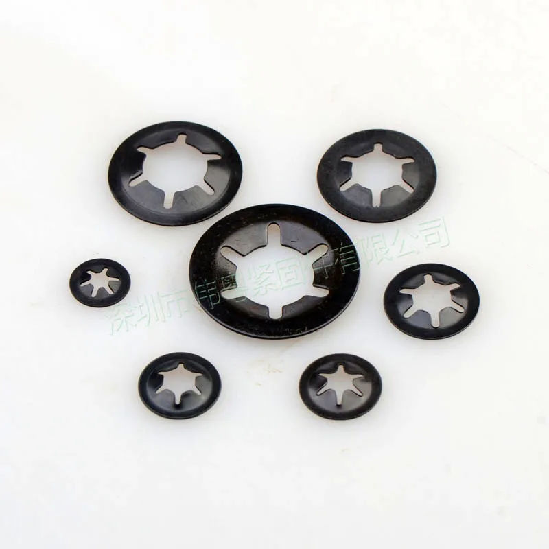 

500pcs Plum Blossom Retaining Ring Bearing Retaining Ring Plum Blossom Bearing Retaining Ring 65 Manganese Steel M3-M12 Set