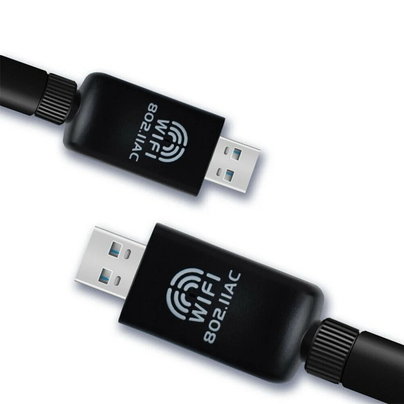1200 Мбит/с USB Wifi беспроводной адаптер пк сетевой LAN Карта двухдиапазонный 2 4G/5 ГГц с