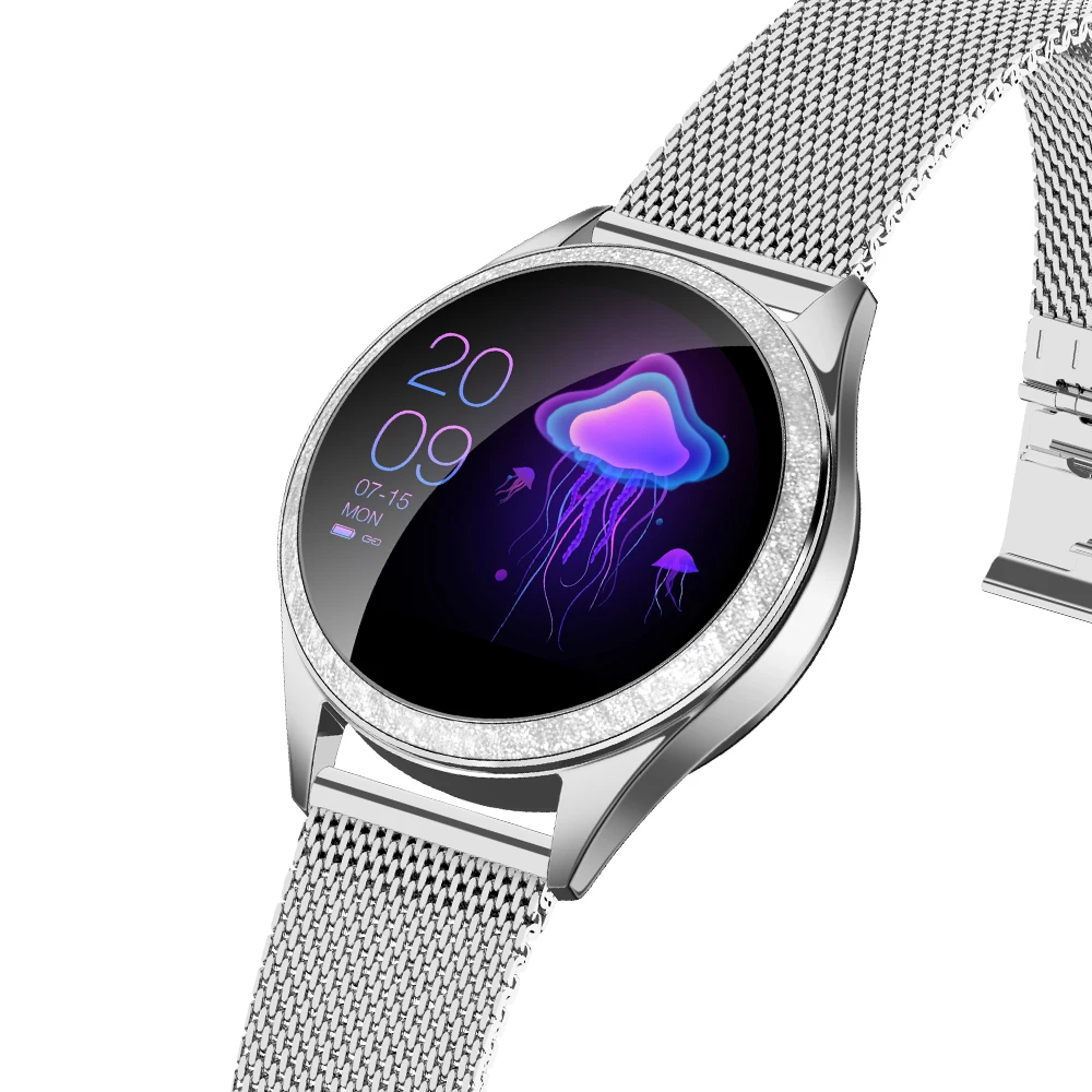KINGWEAR KW20 Смарт-часы монитор сердечного ритма во время сна IP68 Водонепроницаемый фитнес-трекер шаги калорий смарт-часы женские стильные