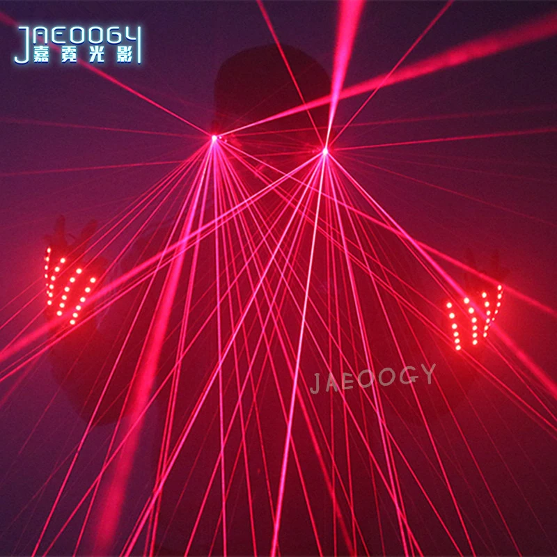 Новинка 2020 зеленые светящиеся очки с красным лазерным излучением для Хэллоуина