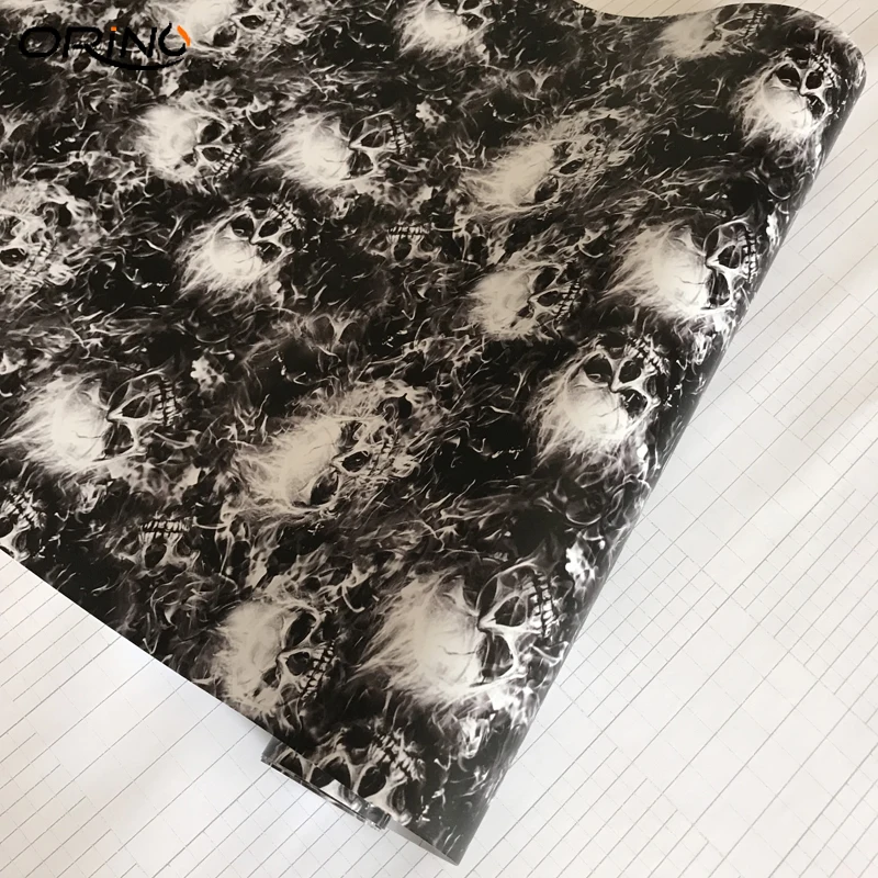 Наклейка на автомобиль с черепом из ПВХ виниловая пленка для мотоцикла