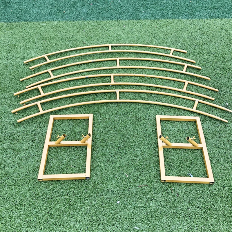 Открытый Свадебный Арка свадебный фон Двойной арки цветок стенд вечерние