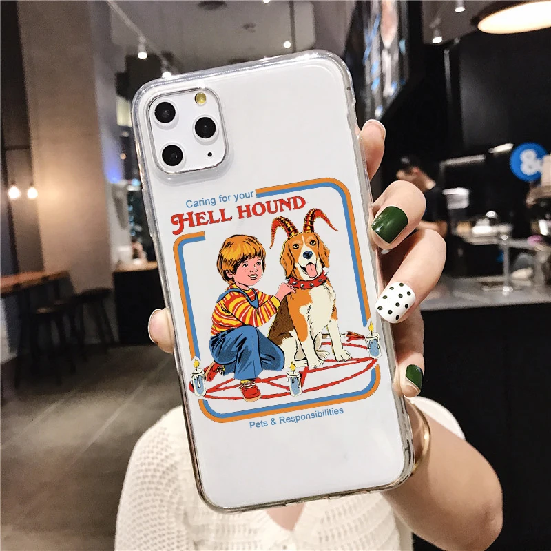 

Funny Halloween Let's Summon Demons Graphic silicone Phone Case For iPhone 11 Pro Max XS XR SE 2020 6 6s 7 8 Plus soft Shell