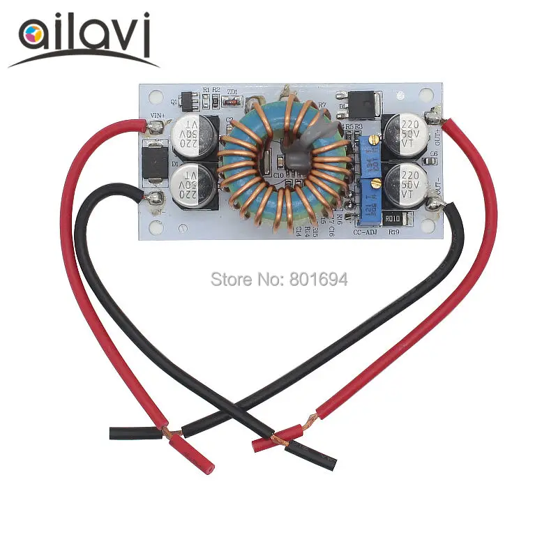 Регулируемый повышающий преобразователь постоянного тока 9 ~ 48 В до 10 50 в А модуль