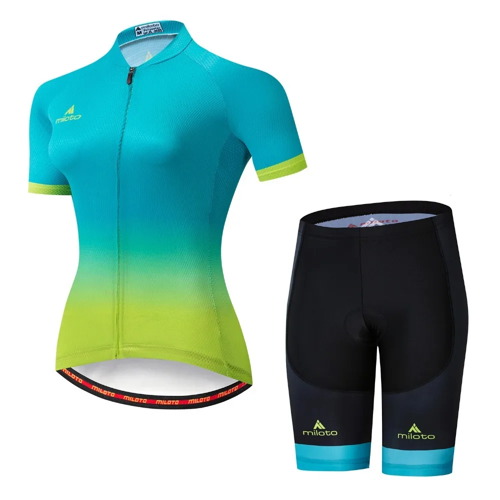 

MILOTO 2022 Women's Cycling Jersey Set Summer Anti-UV Bicycle Quick-Dry Mountain Female Bike Clothes Maílllot Ciclismo Hombre