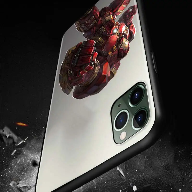 

Soft TPU Cover Marvel Anti-Hulk Battlegear for iPhone 12 11 SE XS XR X 7 8 6 5 S mini Plus Pro MAX 2020 Black Phone Case