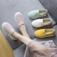 boys girls fashion sneakers 2021 spring autumn new childrens single shoes elastic korean soft sole casual childrens cloth shoes