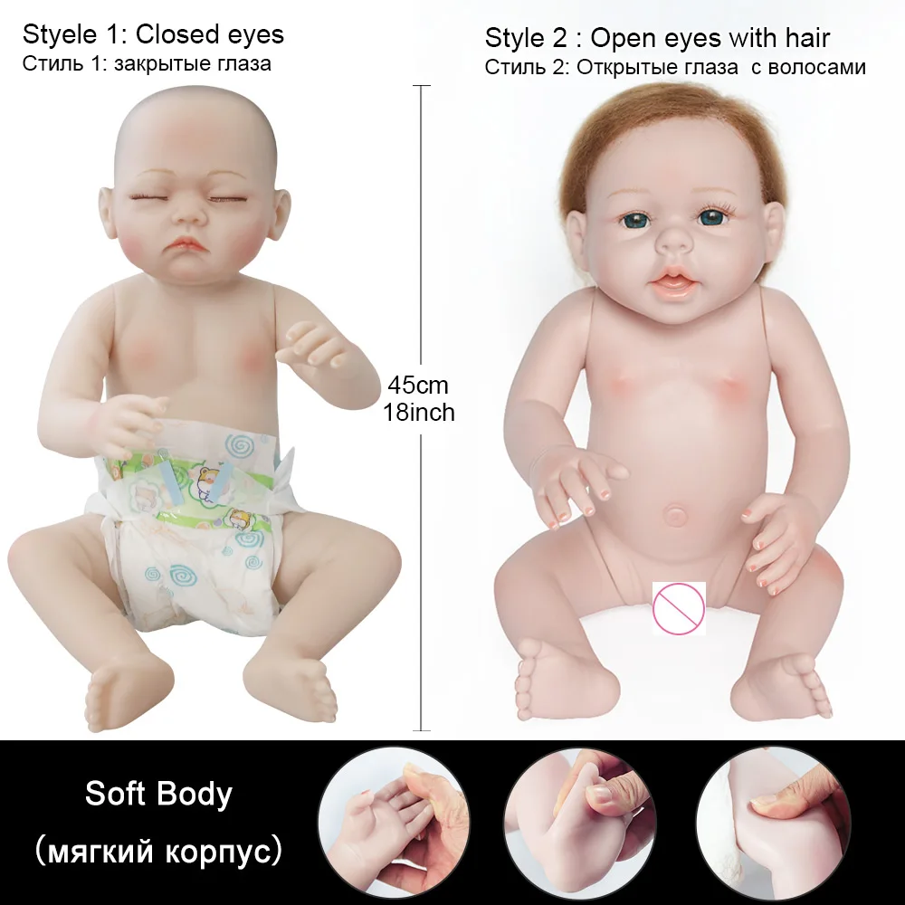 Ucanaan bebes reborn baby куклы для девочек