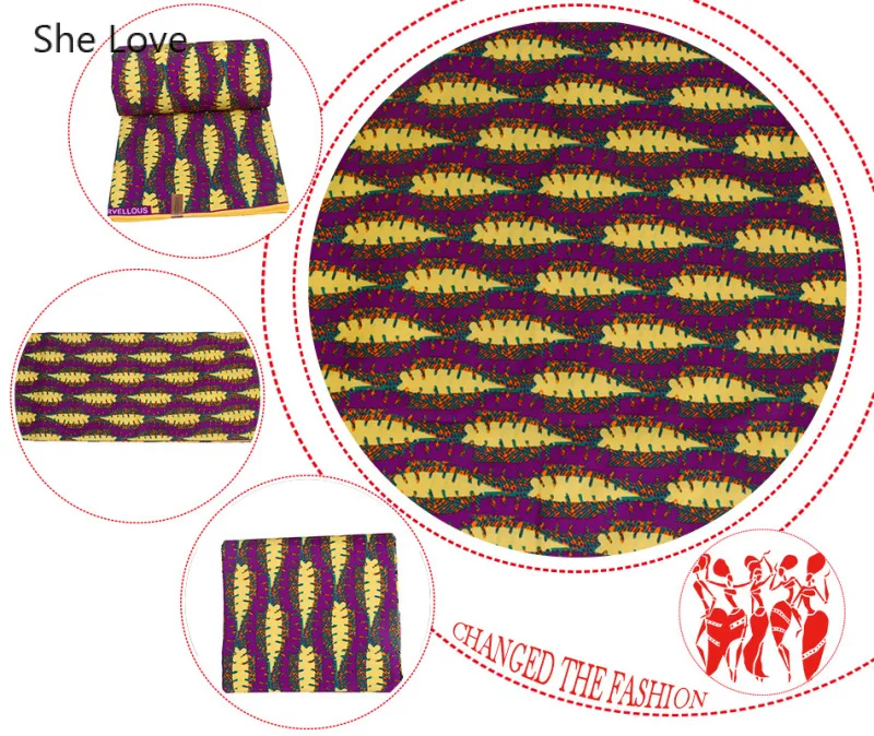 Chzimade 1 ярд/Лот милый дизайн в виде редиса Анкара Африканский полиэстер восковые