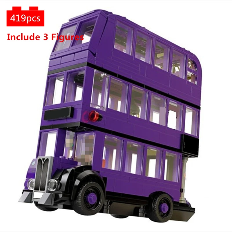 

City BRT Double Deck Bus Building Blocks Kit Bricks High-tech School Car Traffic Vehicle Classic Model Kids Toys For Children