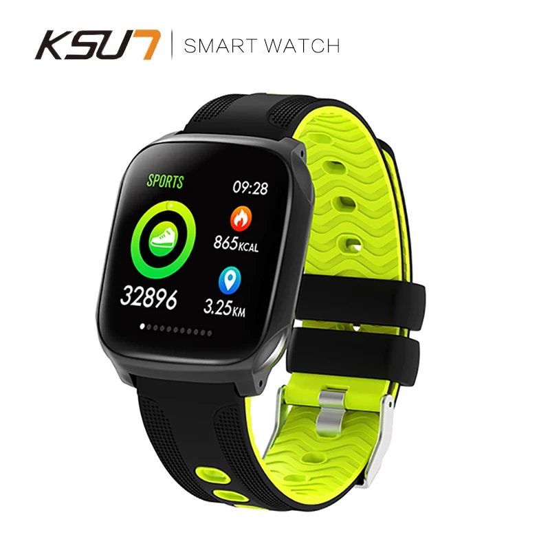 KSS718 1,3 дюймов полный сенсорный экран 3D Dymanic UI монитор сердечного ритма кровяного давления контроль музыки погода толчок Смарт часы браслет