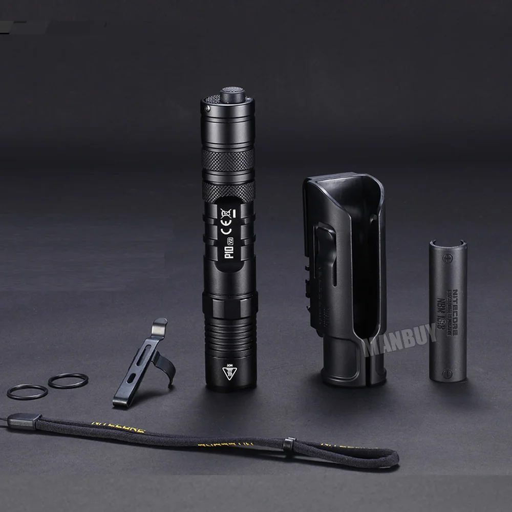 Светодиодный тактический фонарик nitecore P10V2 с USB-портом для зарядки аккумулятором